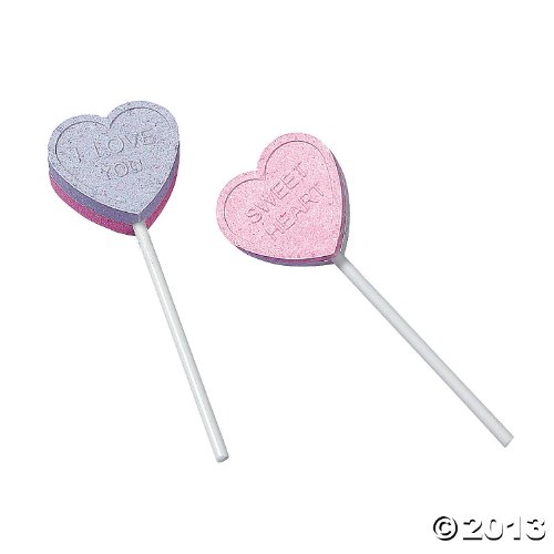 Valentine Conversation Heart Lollipops