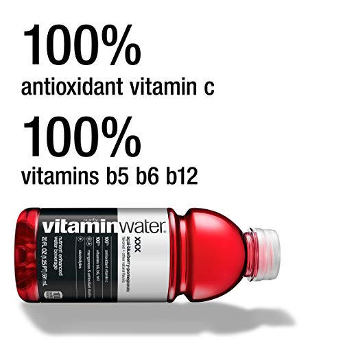 vitaminwater Electrolyte Enhanced Water w/ Vitamins, xxx Acai-Blueberry-Pomegranate, 20 Fl. Oz (Pack of 12) - Thumbnail 2
