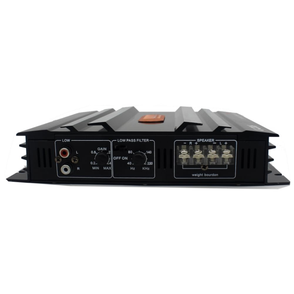Jandra Amplificateur de Audio Stéréo de Voiture C-236 3800W 2 Canaux pour Caisson de Basses de Voiture