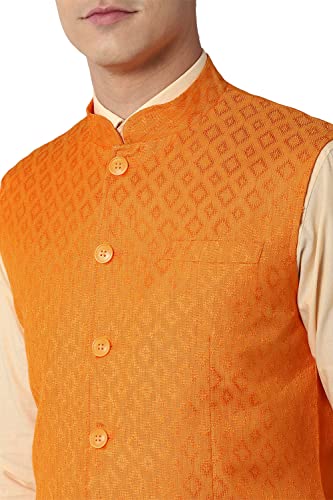 Image of Peter England Men's printed A-Line Coat