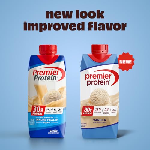 premier protein shake vanilla 30g protein 11 fl oz pack of 12 packaging may vary