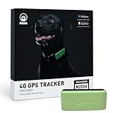 GPS Tracker for Dogs, Pet GPS Location Tracker with 3 Silicon Cases and 1 Collar, Real Time Location & Smart Activity Tracking Device, Waterproof, Tiny & Light