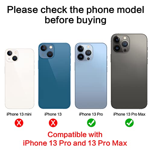 2Pcs Asdawn Back Rear Camera Lens Glass Replacement For Iphone 13 Pro Max And 13 Pro Camera Glass Lens Replacement With Pre-Installed Adhesive + Repair Tool Kit + Installation Manual #TOP1