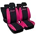 Produktbild Lupex Shop 500L Nr. Fu LD Auto Sitzbezüge, Schwarz/Fuchsia
