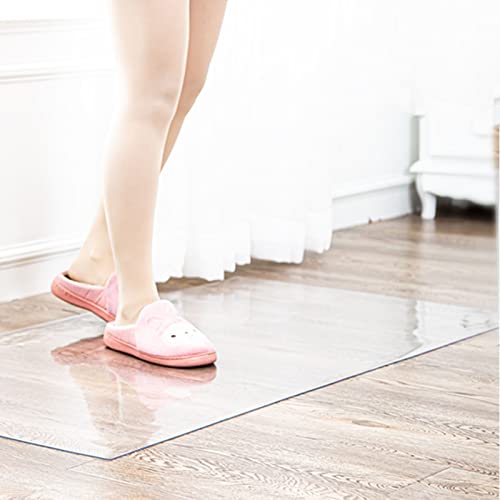 Heavy Duty Clear Carpet Runner, Hardwood Floor Protector Mat for Entrance/Hallway, Washable Rectangle Runner Rugs, 3.5 5.5 7.5 9.5 11.5 13.5 15.5 17.5 19.5 Feet Wide