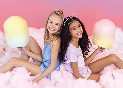 Sleep On It Girls Pajamas Short Sets 4 Piece Tank Top And Short Sleeve Summer Sleepwear For Kids (2 Full Sets) (10-12, Pink-Purp) #TOP7