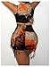Floerns Women's 2 Piece Outfit Tie Dye Fringe Trim Crop Tank Top with Mini Skirt Set Rose Red X-Small