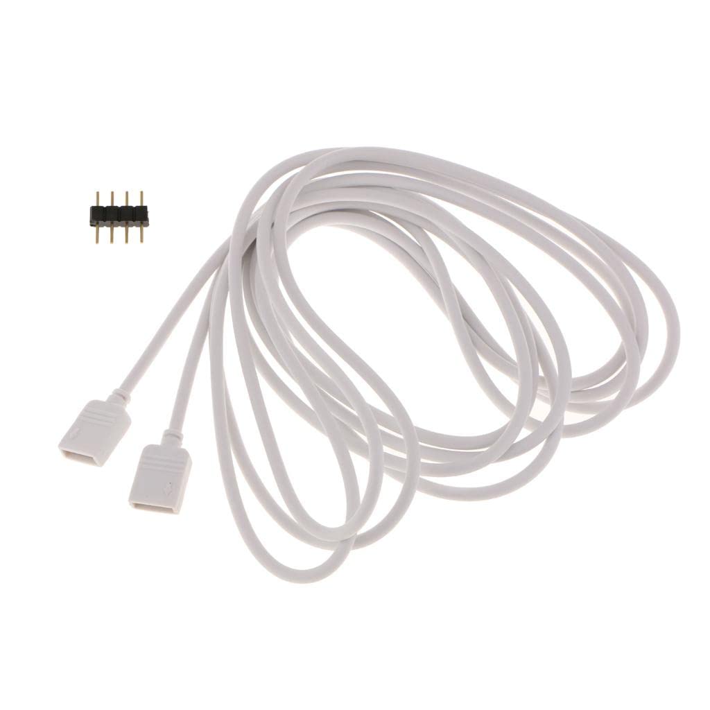 MYADDICTION 5050 3528 RGB LED Strip Light Extension Cable Connector Line 4 Pin 3m-image-42