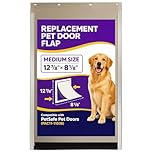 PAC11-11038 Dog Door Replacement Flaps Medium for Dogs and Cat, Doggy Doggie Pet Flap Replacement Doors Compatible with Pet-Safes, Size 12 7/8" x 8 1/8"