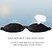 Lonfrote Deep Molded Sleep Mask, with Ear Plug and Carry Pouch Lightweight & Comfortable Eye mask, Super Soft Material (Black)