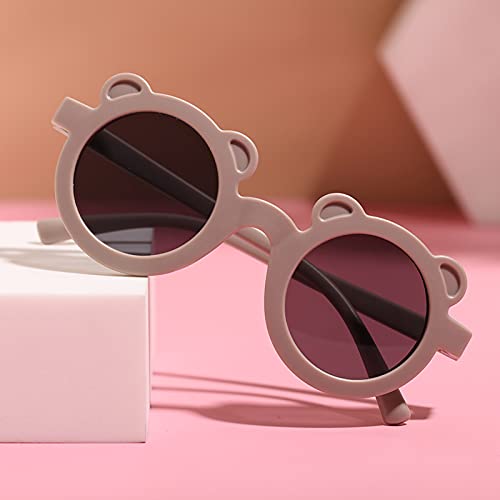 Beeladan Cute Kids Toddler Baby Round Flower Sunglasses Uv 400 Protection Colorful Sunnies Glasses For Boys Girls 0-8T (Bear E, 0-8 Years) #TOP1