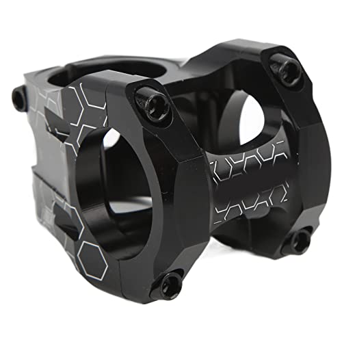 メロカマウンテンバイクショートハンドルバーステムアルミニウム合金CNC中空バイクハンドルステムロードバイク用の軽量耐久性マウンテンバイクスクーター31.8mmハンドルバーの直径 (黒)
