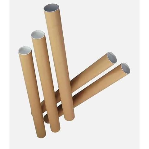 5 Heavy Duty A3/A4 Postal Tubes with Caps Cover