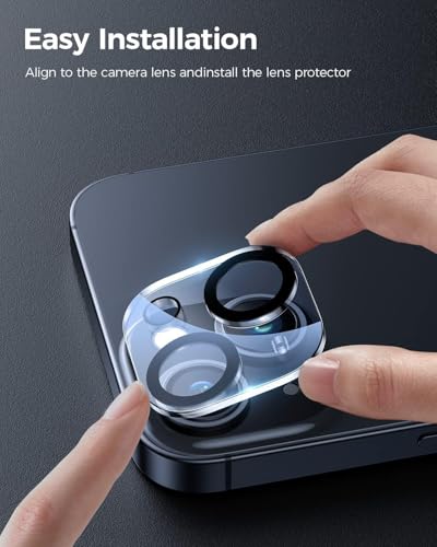 Image of Premium Tempered Glass Screen Protector with Camera Lens Protector for iPhone 13 Mini - Ultra-Clear, Anti-Scratch, Easy Installation
