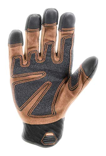 Image of Firm Grip Trademaster Size Large Duck Canvas Gloves tan Touchscreen Compatible