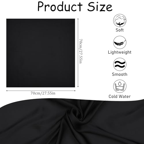 27.5'' Large Satin Head Scarf Silk Like Square Scarf Fashion Bandana for Hair Wrapping at Night Headband for Women2