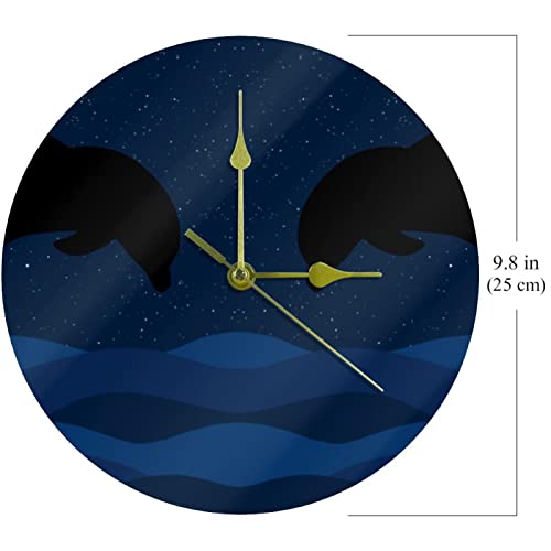 Horloge murale sans tic-tac acrylique pour concentration école - 7