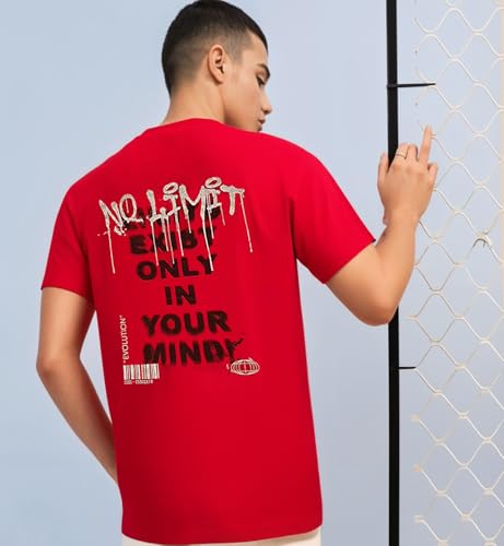 Image of Mack Jonney Oversized | Loose Fit | Half Sleeves 100% Cotton Round Neck Printed T-Shirt for Men-MACK208