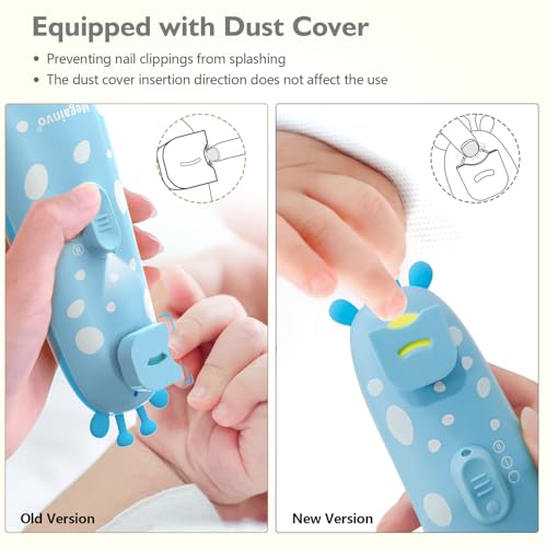 Nagelfeile Baby Elektrische,Megainvo Baby Nagelfeile Elektrisch Maniküre Set Nagelpflegeset Baby Nagelscheren Elektrisch Nageltrimmer Baby Erstausstattung Geschenk für Neugeborene Mädchen & Junge