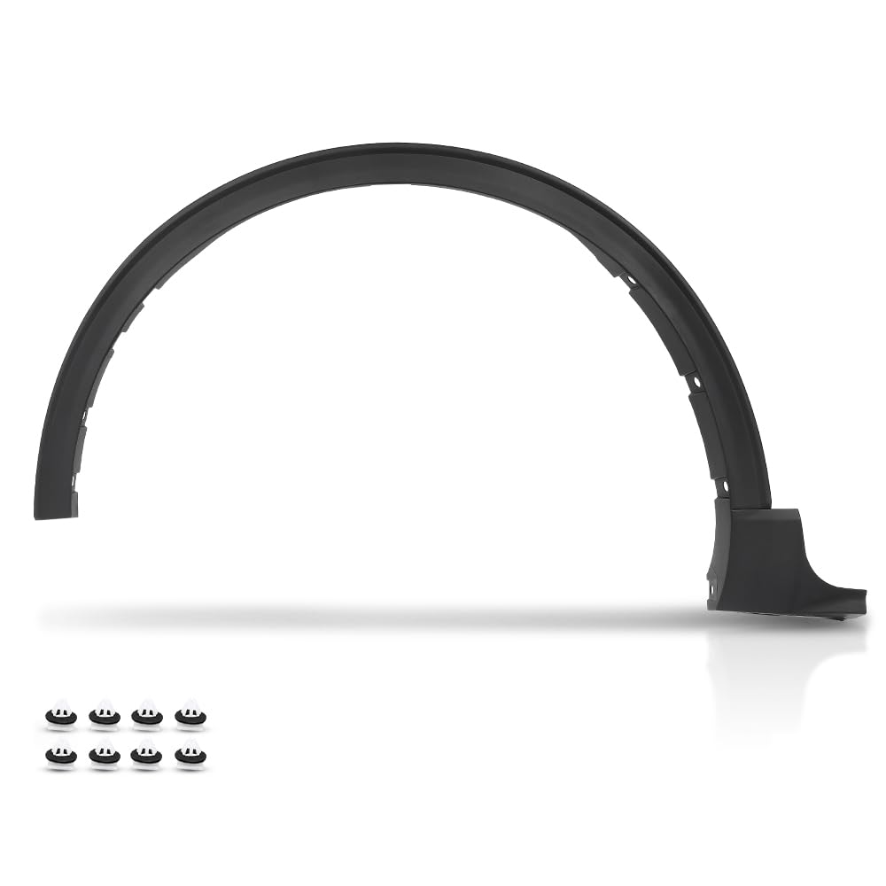 CNNELL Front Driver Side Fender Flare Black