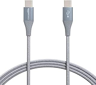 Amazon Basics 100 W USB-C to USB-C 3.1 Gen 1 Cable with Power Delivery - 91.5 cm, White