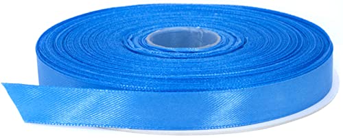 Stuffvisor Blue Satin Ribbon, 1/2 Inch X 50 Yards, Double Face Solid Color Ribbon Roll, 100% Polyester Ribbon For Gift Wrapping, Crafts, Hair And Multiple Decorations #TOP20