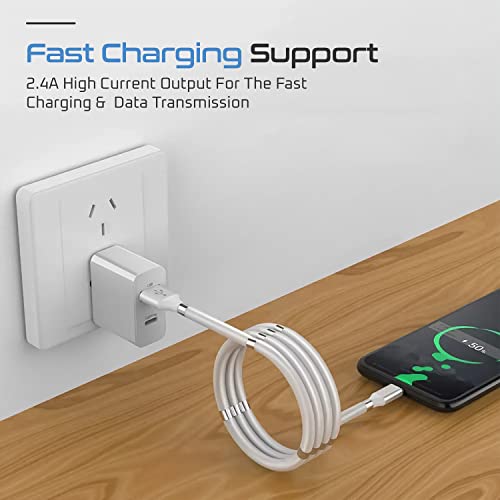 Doohickey Magnetic Cable Organizer, Lightning To Usb Cable For Iphone, Retractable Cable, Fast Charging Cable, 3.3Ft Long, Easy To Storage Keep Your Spaces Organized, Strong And Durable Cable (White) #TOP1