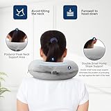 kierain Travel Pillow Memory Foam Neck Pillow for Travel Support Pillow Luxury Compact Lightweight Quick Pack for Camping Sleeping Rest Cushion (Gray) - Image 4