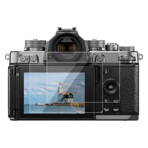 Image of kinokoo Zf Screen Protector for Nikon Z50 II ZF Z5 Z5 II Z6 Z6-II Z6-III Z7 Z7-II Z8 Z9 Camera, 0.25mm 9H Hardness Tempered Glass Film Bubble Free Anti-Scratch Pack of 2