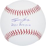 Spencer Jones New York Yankees Autographed Baseball with "2022#25 Pick" Inscription - Autographed College Baseballs