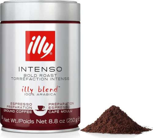 illy, Gemahlener Kaffee für Espresso INTENSO, 1 Dose mit 250g