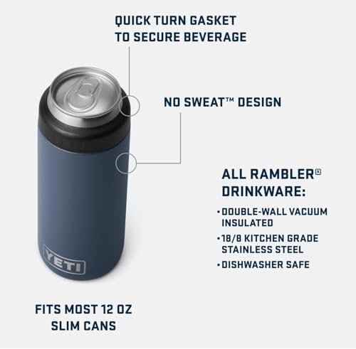 Image of YETI Rambler 12 oz. Colster Slim Can Insulator for the Slim Hard Seltzer Cans, Royal Blue