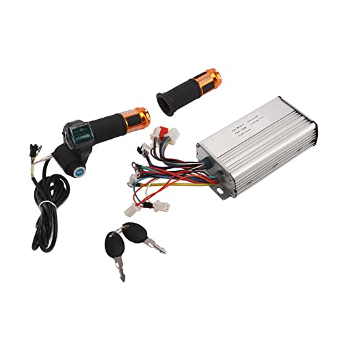 Kit de Conversión de Bicicleta Eléctrica 48V 1000W Controlador sin Escobillas con Empuñadura de Acelerador y Modificación de Batería de Litio