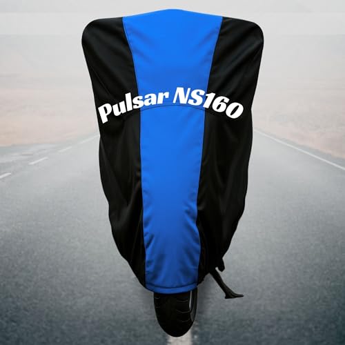 Image of Motorcycle Bike Body Cover for Outdoor Use - Heavy Fabric Water Resistant Two Wheeler Cover with UV, Dust & Rain Protection Compatible for Pulsar NS160