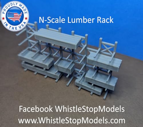 N-Scale N6510 Étagère à bois moderne support de rangement bûches intérieur - 2