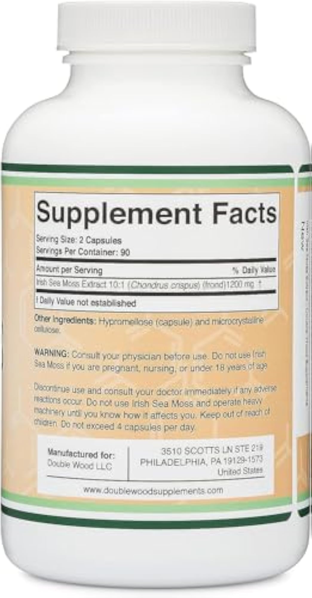 Irish Sea Moss Capsules, 180 Count
