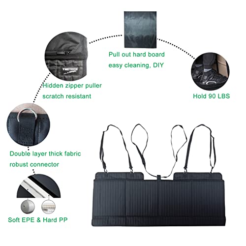 YMETECH Nicht Aufblasbare Auto Matratze, Auto Rücksitz Extender Tragbare SUV Matratze Faltbare Auto Bett Matratze Auto Camping Matratze Rücksitz Auto Reise Camping Matratze zum Schlafen