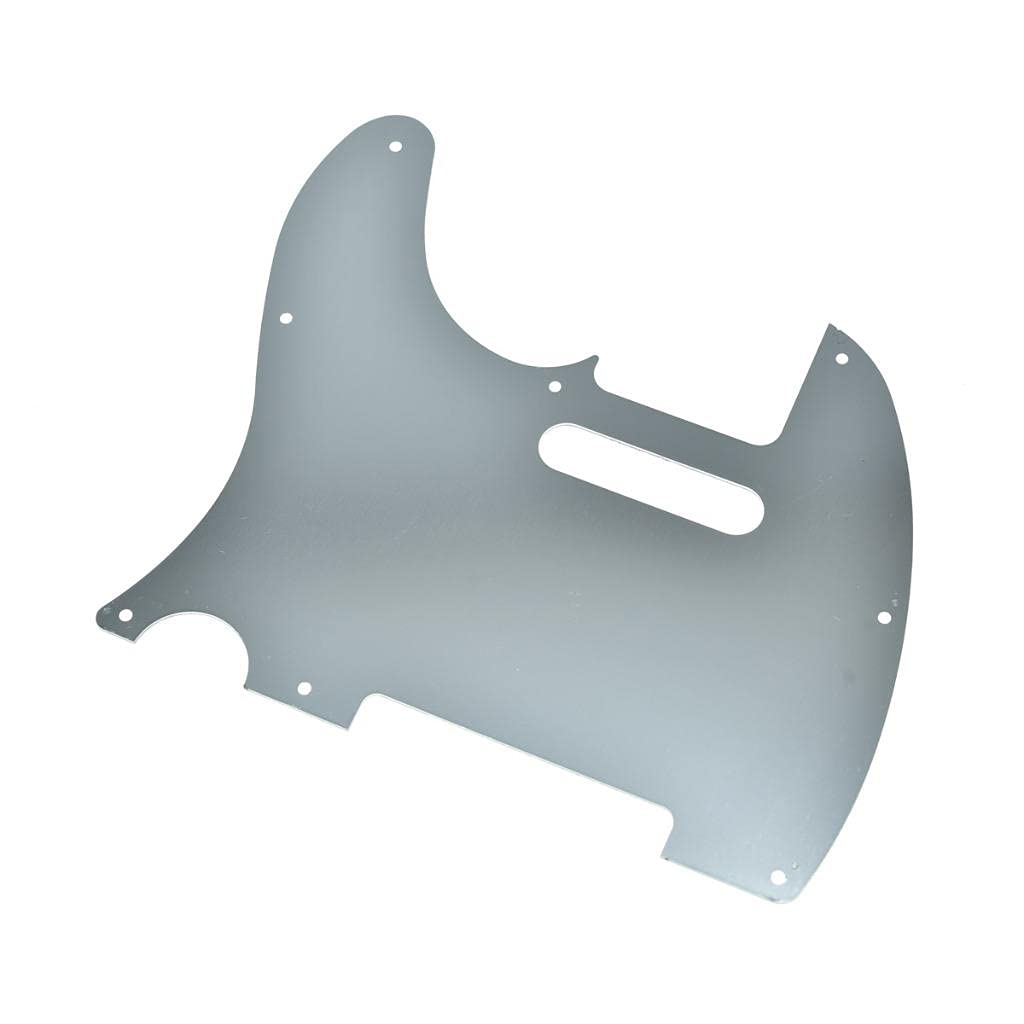 KAISH 8 Hole Metal Aluminum Anodized Tele Style Pickguard TL Pick Guard Scratch Plate for USA/Mexico Telecaster Silver - Image 4