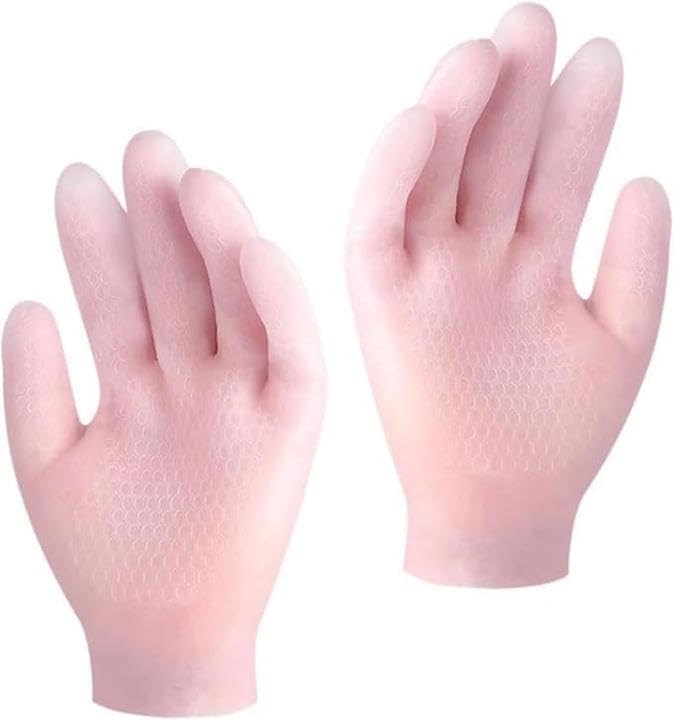 Silicon Gel Spa Gloves – Moisturizing Hand Treatment for Dry, Cracked Hands, Skin Care & Spa Therapy-picture-37