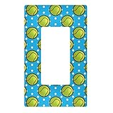 Dekorative Lichtschalter-Wandplatte – Tennisball-Steckdosen Schalterplatte Abdeckung für elektrische Steckdosenabdeckungen für Schlafzimmer, Küche, Heimdekoration