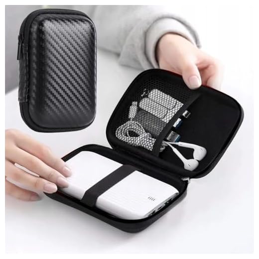 External Hard Drive Pouch Container Portable Ssd Container Hard Eva Housing Bag Protective Pouch Black 11.5 * 7.5 * 3.5CM