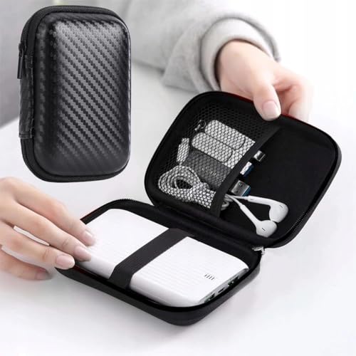 Bolsa de disco rígido externo recipiente portátil Ssd bolsa protetora de EVA preta 11,5 x 7,5 * 3,5 cm