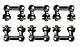 LP Latin Percussion Seitenplatte Timbales LP845-K, 845-JD Mini Timbales, LP812-C, LP813-C, LP812-BN, LP813-BN, Drum Timbales LP846-SN, LP848-SN, Micro Snare; Black Nickel LP2544