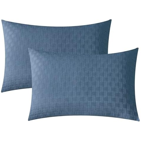JELLYMONI King Size Blue Pillowcases Set Cover