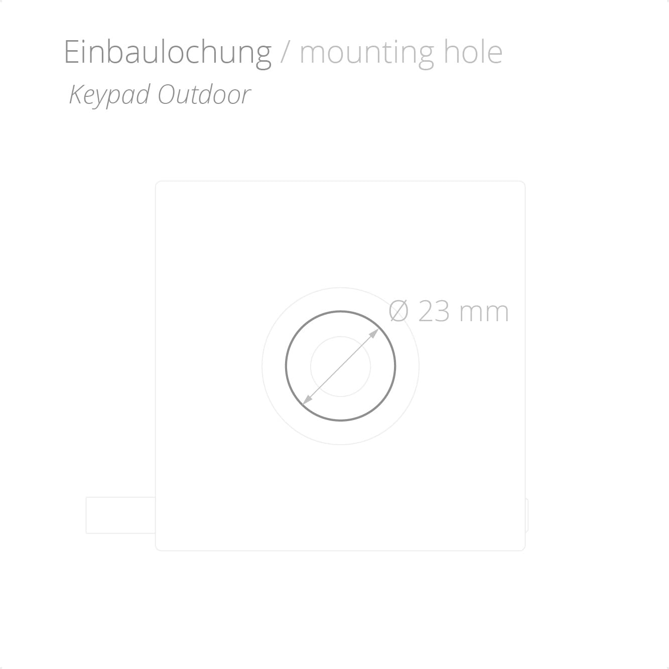 BURG Zahlenschloss Keypad Outdoor IP54 - elektronisches Codeschloss mit PIN-Code (Batteriebetrieb, wetterfestes Outdoor-Schloss für Außenbereich)