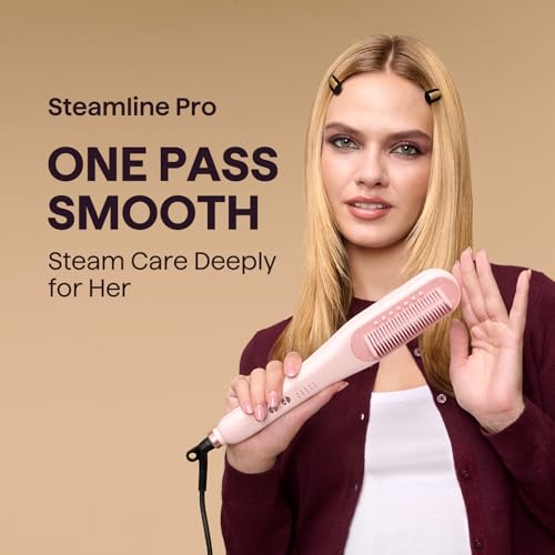 Image of Wavytalk Steam Pro Hair Straightener Brush, Wavytalk Power Wave Hair Crimper