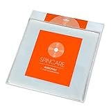 25x Fundas Interiores Vinilo Discos 45 RPM (17,78cm) | AUDIOPHILE 180mm x 180mm Antiestático Y Antirayaduras Plastico Funda | Reemplace Las Fundas De Papel Viejas
