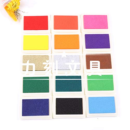 Zwbfu Almofada de tinta artesanal DIY Stamp Inkpad para crianças adultas para carimbos de borracha d