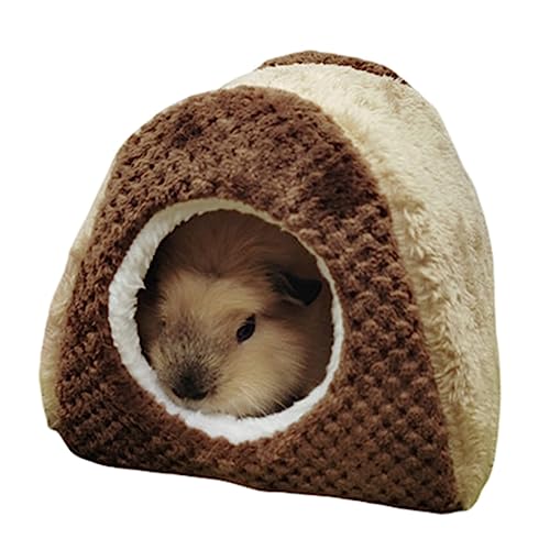 XAGMODSHN Small Animal Hanging Hammock Warm Bed Toy for Ferret Hamster Parrot Gerbil Sleeping & Napping Cage Plush Hideout