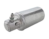 PRODUKT INFO: Breite: 75; Höhe: 177; Material: Aluminium; Gastype: R134A; Produktbeschreibung: mit Ventil; Eingang: Gewinde UNF 3/4'-16; Ausgang: Gewinde UNF 5/8'-18; Lieferumfang: 1 Stück